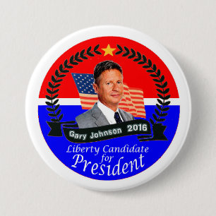 Gary Johnson for President 2016 7.5 Cm Round Badge