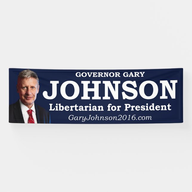 Gary Johnson for President Banner (Horizontal)