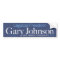 Gary Johnson Legalise Freedom Bumper Sticker