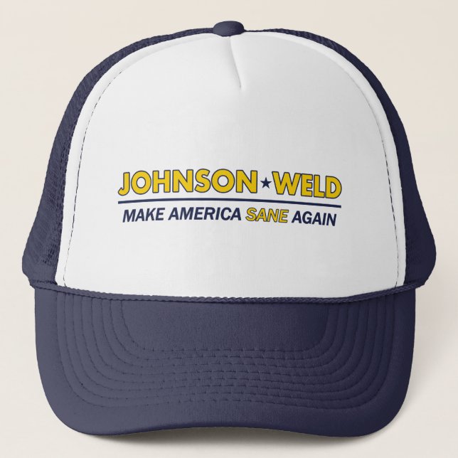 Gary Johnson / Weld Sane America Libertarian Hat (Front)