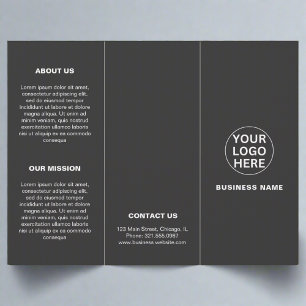 Gary logo l Business Promotional Trifold Brochure