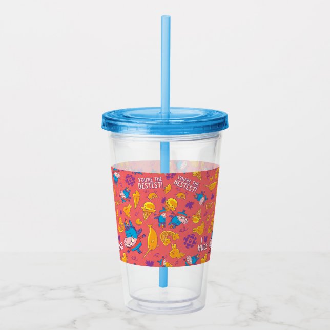 Gary Pattern Acrylic Tumbler (Right)