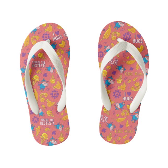 Gary Pattern Kids' Flip Flops (Footbed)