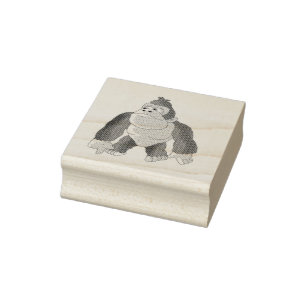Gary the Gorilla  Rubber Stamp