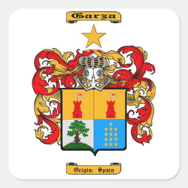 Garza Square Sticker (Front)
