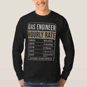 Gas Engineer Hourly Rate Idea For Men & UK Heat En T-Shirt