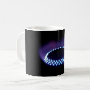 Gas flame coffee mug