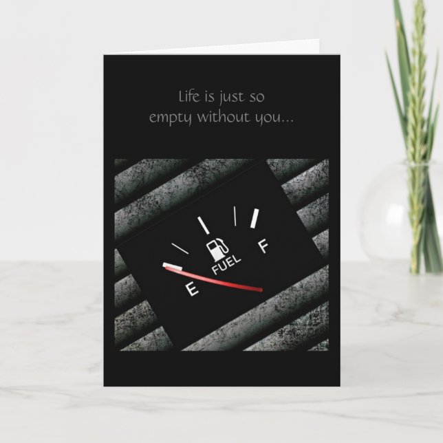 Gas Gauge Indicator Card (Front)