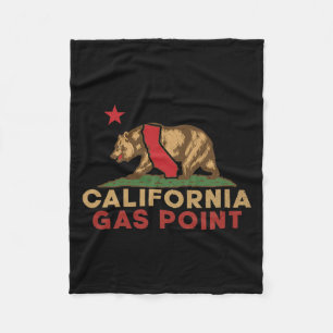 Gas int California Vintage Bear Retro State Pride Fleece Blanket