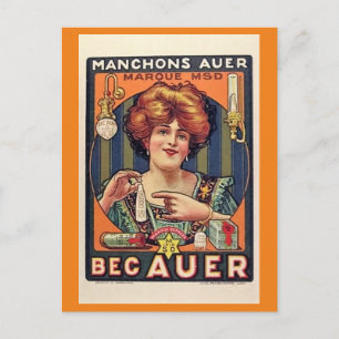 Gas Lamp Mantles, Advertisement Vintage Postcard