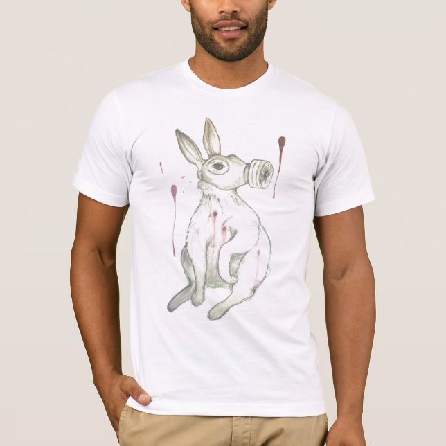 gas mask bunny T-Shirt (Front)