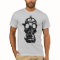 Gas Mask grey semi fitted mens tshirt