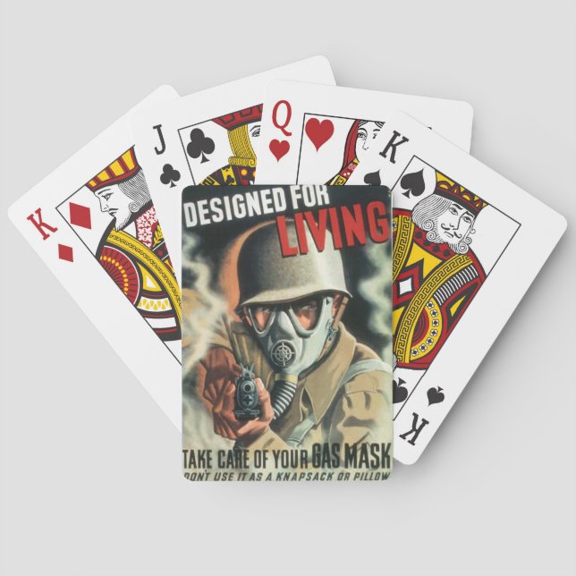 Gas Mask Playing Cards (Back)