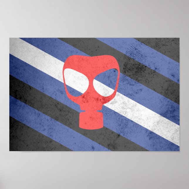 GAS MASK PRIDE FLAG POSTER (Front)