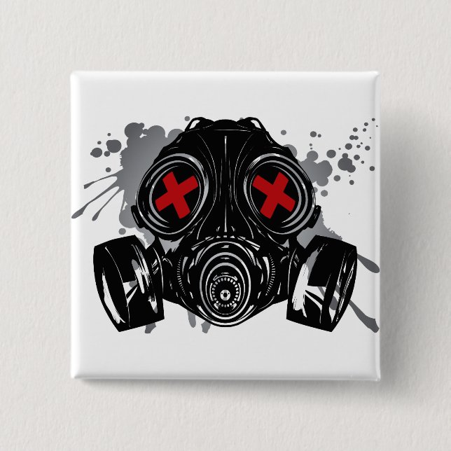GAS_MASK_PROTECTION 15 CM SQUARE BADGE (Front)