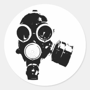 Gas mask stickers
