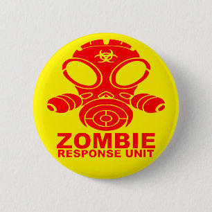 Gas Mask Zombie Response Team 2 # 6 Cm Round Badge