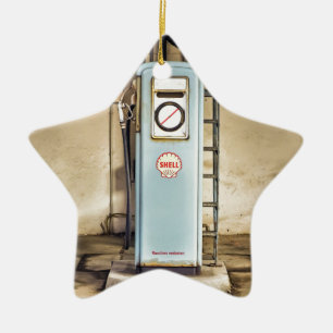 gas-pump ceramic tree decoration