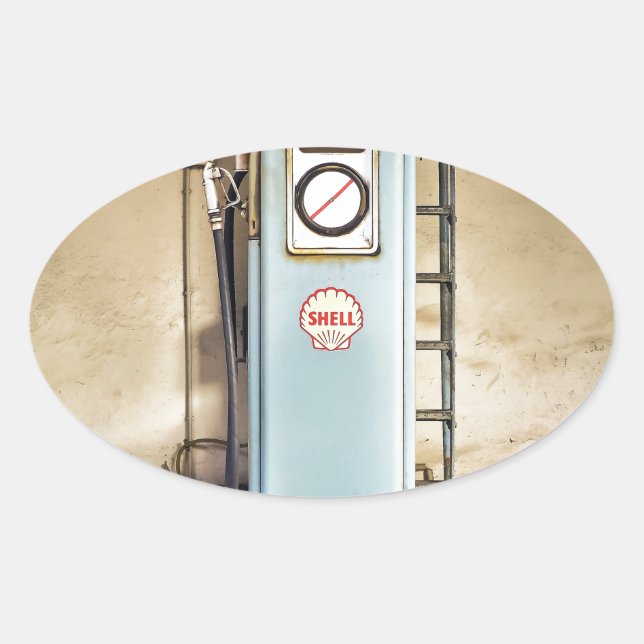 gas-pump oval sticker (Front)