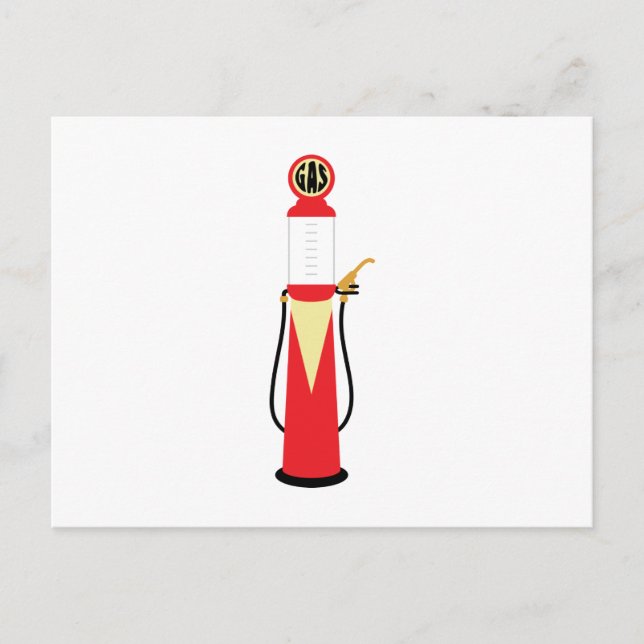 Gas Pump Postcard (Front)