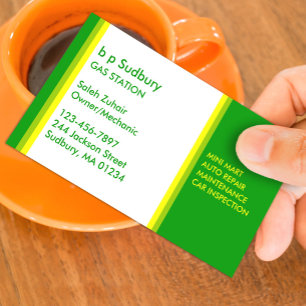 Gas Station Business Card