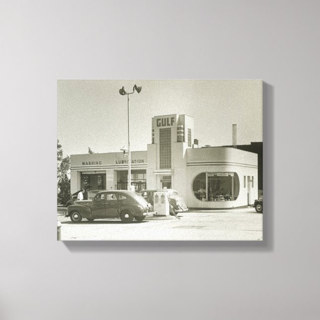 Gas Station Canvas Print (Front)