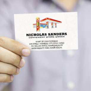 Gas Station Convenient Store Business Card