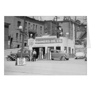 Gas Station in Montana, 1939