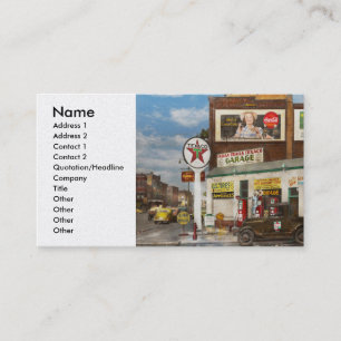Gas Station - Indian Trails gas station 1940 Business Card