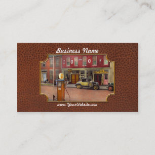 Gas Station - Lazy Saturday's 1935 Business Card
