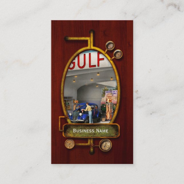 Gas Station - The great american road trip 1939 Business Card (Front)