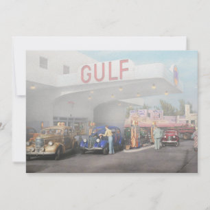 Gas Station - The great american road trip 1939 Invitation