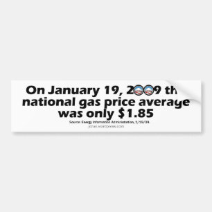 GasBeforeObama Bumper Sticker
