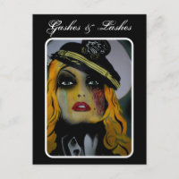 'Gashes & Lashes' Postcard