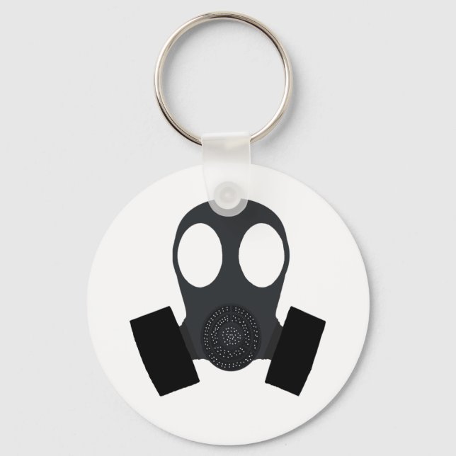Gasmask Gas Mask Key Ring (Front)