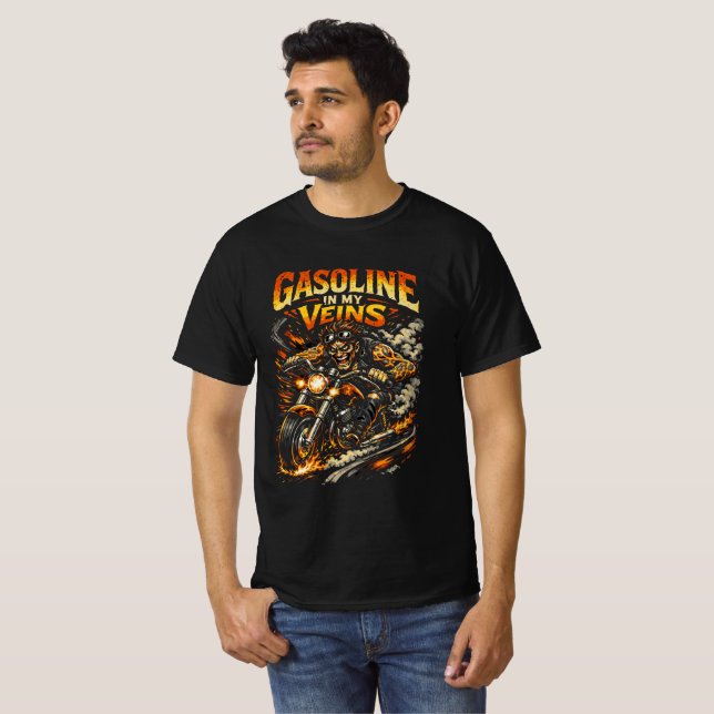 Gasoline in My Veins - Wild Rider T-Shirt (Front Full)