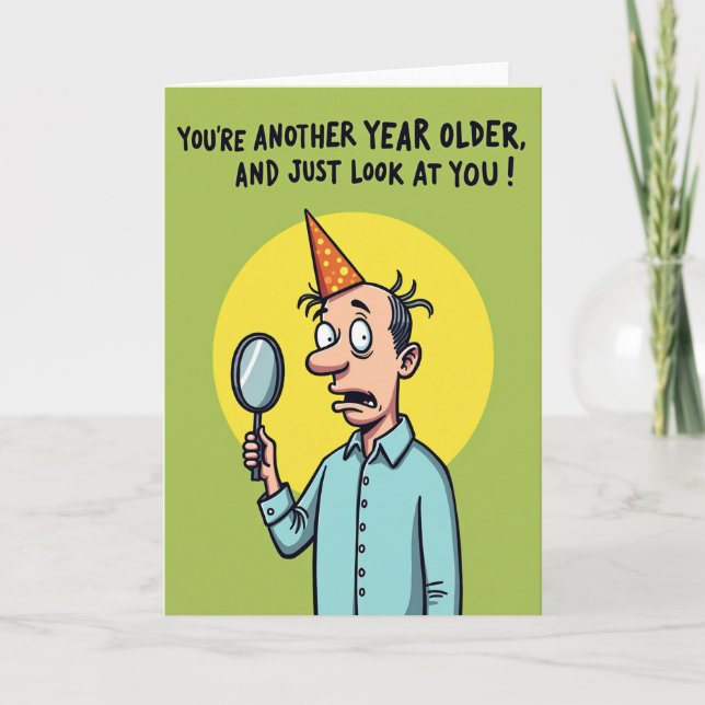 Gasp Birthday Reflection Card (Front)