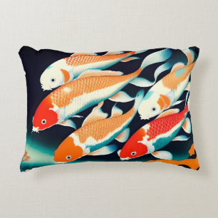 GASP OF KOI DECORATIVE CUSHION
