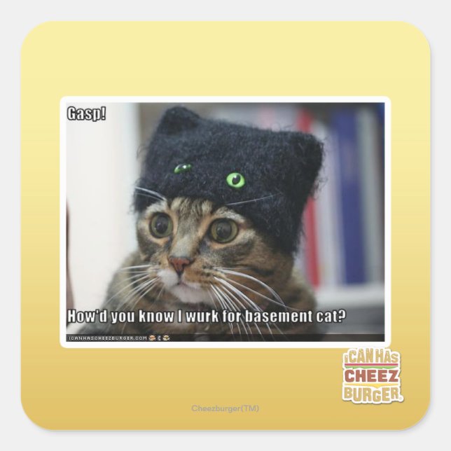 Gasp! Square Sticker (Front)