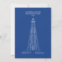 Gasparilla Island Rear Range Light - Florida - AD