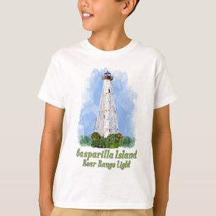 Gasparilla Island Rear Range Light - Florida T-Shirt