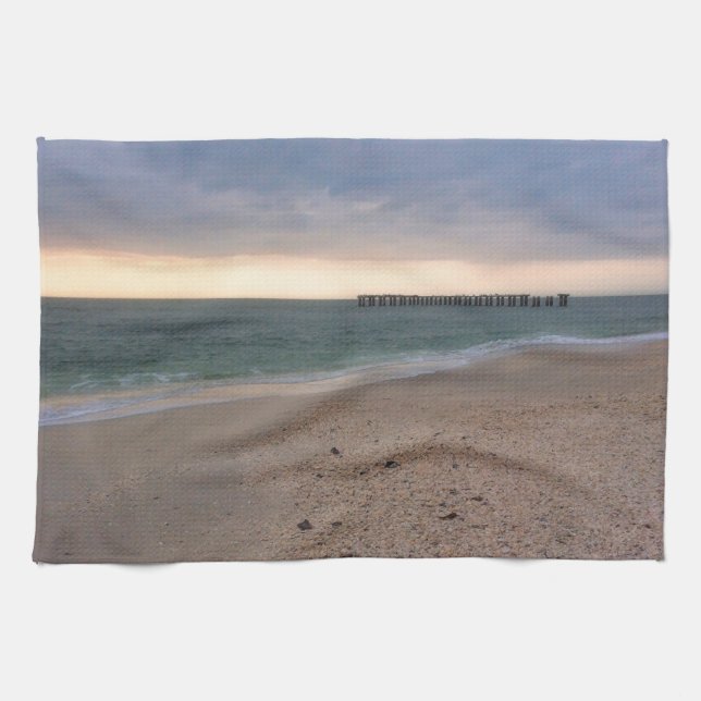 Gasparilla Island Sunset Tea Towel (Horizontal)