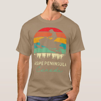 Gaspe Peninsula Canada Snowmobile Riding Cool Snow T-Shirt