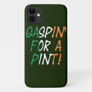 Gaspin' For A Pint overlaid on Irish Flag iphcnt Case-Mate iPhone Case