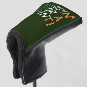 Gaspin For A Pint overlaid on Irish Flag pccn Golf Head Cover