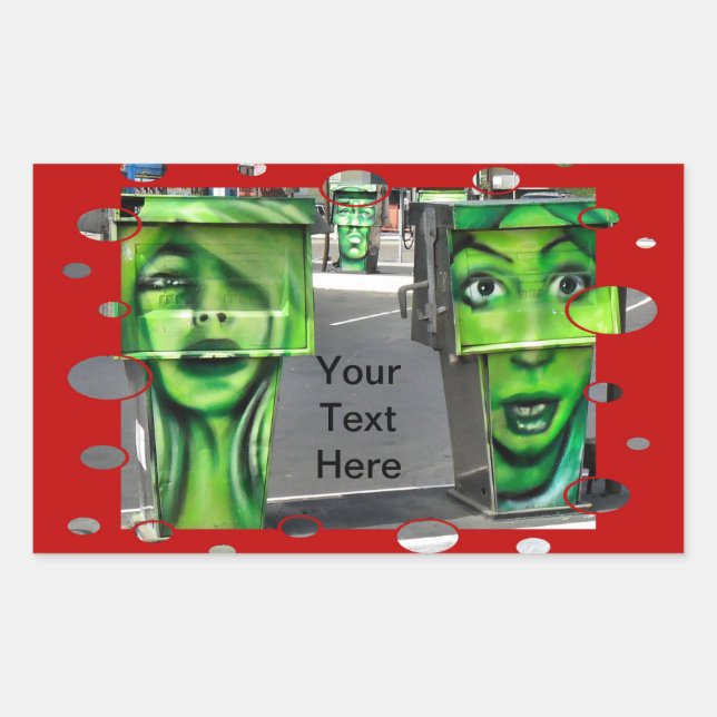 Gasps Pumps Rectangular Sticker (Front)