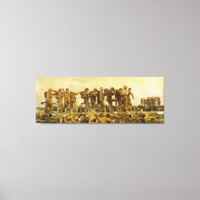 Gassed by John Singer Sargent World War I Canvas Print (Front)
