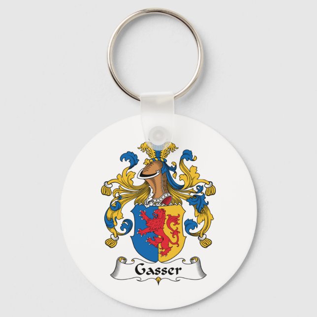 Gasser Family Crest Key Ring (Front)