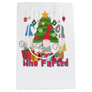 Gassy Gnomes Christmas Medium Gift Bag