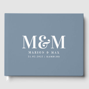 Gästebuch Dusty Blue 01 Guest Book